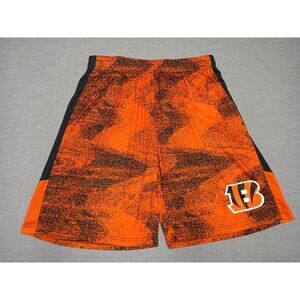 Cincinnati Bengals Mens L NFL Training Shorts Orange Black Athletic Team Apparel